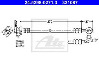 Przewód hamulcowy elastyczny ATE 24.5298-0271.3