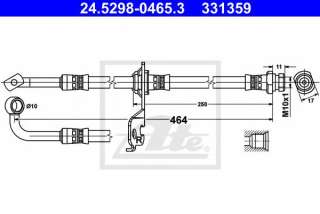 Przewód hamulcowy elastyczny ATE 24.5298-0465.3