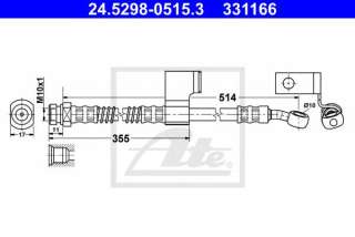 Przewód hamulcowy elastyczny ATE 24.5298-0515.3