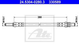 Przewód hamulcowy elastyczny ATE 24.5304-0280.3