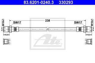 Przewód hamulcowy elastyczny ATE 83.6201-0240.3
