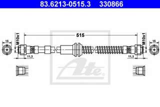 Przewód hamulcowy elastyczny ATE 83.6213-0515.3