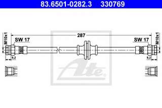 Przewód hamulcowy elastyczny ATE 83.6501-0282.3
