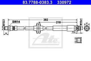 Przewód hamulcowy elastyczny ATE 83.7788-0383.3