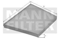 Filtr kabiny MANN-FILTER FP 3461