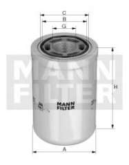 Filtr hydrauliczny MANN-FILTER WH 1257/1