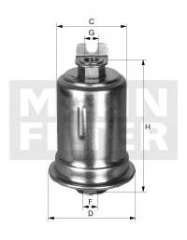 Filtr paliwa MANN-FILTER WK 614/34