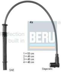 Zestaw przewodów zapłonowych BERU PRO1604