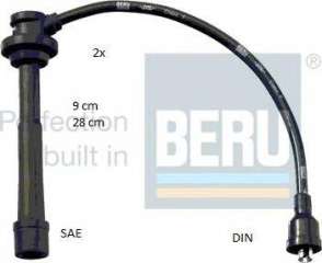 Zestaw przewodów zapłonowych BERU ZEF1636