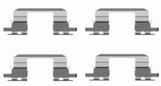 Zestaw montażowy klocków hamulcowych PAGID K0262