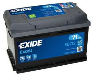 Akumulator rozruchowy EXIDE EB712