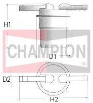 Filtr paliwa CHAMPION L103/606
