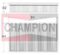 Filtr powietrza CHAMPION U511/606