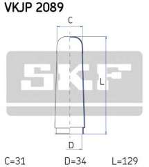 Zestaw osłon przekładni kierowniczej SKF VKJP 2089