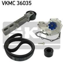 Pompa wodna + zestaw paska wieloklinowego SKF VKMC 36035
