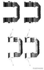Zestaw montażowy klocków hamulcowych HERTH+BUSS JAKOPARTS J3661028