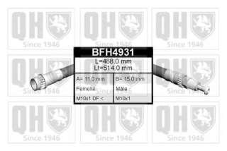 Przewód hamulcowy elastyczny QUINTON HAZELL BFH4931