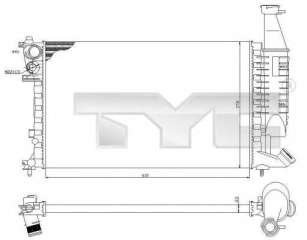 Chłodnica silnika TYC 705-0069