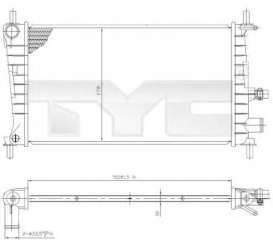 Chłodnica silnika TYC 710-0026