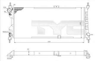 Chłodnica silnika TYC 725-0019-R