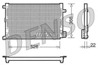 Chłodnica klimatyzacji DENSO DCN01020