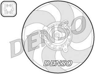 Wentylator chłodnicy silnika DENSO DER07009