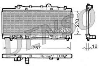 Chłodnica silnika DENSO DRM09090