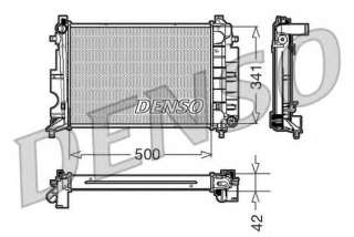 Chłodnica silnika DENSO DRM25014