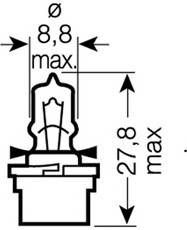Żarówka oświetlenia tablicy przyrządów OSRAM 64124 MF