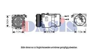 Kompresor klimatyzacji AKS DASIS 850731N