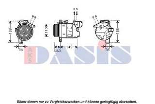Kompresor klimatyzacji AKS DASIS 851083N