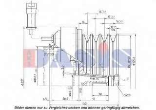 Sprzęgło elektromagnetyczne kompresora klimatyzacji AKS DASIS 851215N