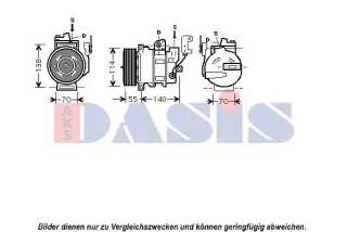 Kompresor klimatyzacji AKS DASIS 851646N