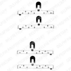 Zestaw montażowy klocków hamulcowych DELPHI LX0071