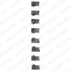 Zestaw montażowy klocków hamulcowych DELPHI LX0126
