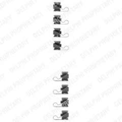 Zestaw montażowy klocków hamulcowych DELPHI LX0161