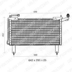 Chłodnica klimatyzacji DELPHI TSP0225298
