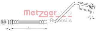 Przewód hamulcowy elastyczny METZGER 4110825
