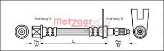 Przewód hamulcowy elastyczny METZGER 4111160