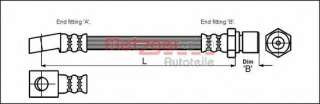 Przewód hamulcowy elastyczny METZGER 4113211