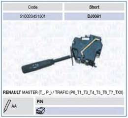 Przełącznik zespolony kolumny kierowniczej MAGNETI MARELLI 510033451501