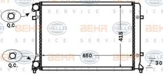 Chłodnica silnika BEHR HELLA SERVICE 8MK 376 774-021