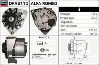Alternator DELCO REMY DRA8110