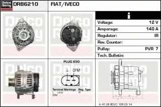 Alternator DELCO REMY DRB6210