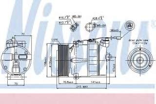 Kompresor klimatyzacji NISSENS 89028
