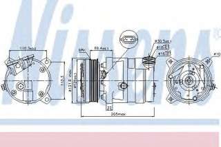 Kompresor klimatyzacji NISSENS 89058
