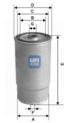 Filtr paliwa UFI 24.012.00