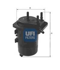 Filtr paliwa UFI 24.013.00