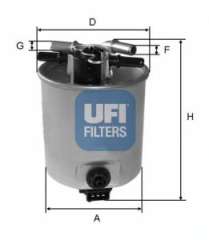 Filtr paliwa UFI 24.025.01