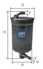 Filtr paliwa UFI 24.072.00
